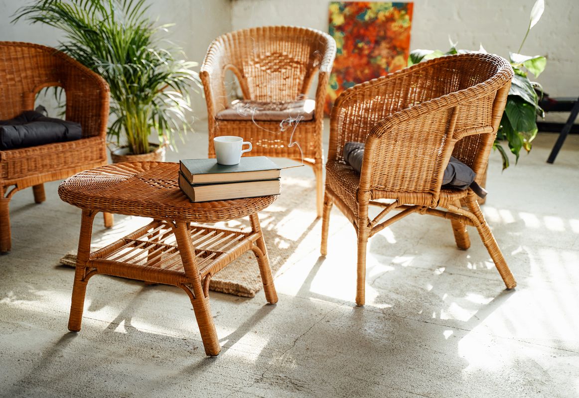 décoration bambou mobilier de jardin