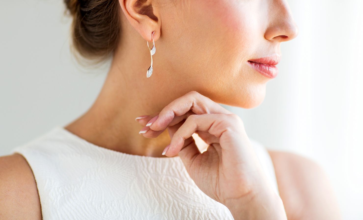boucle d'oreilles diamant chic