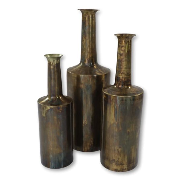 Vase Bergamo doré grand 24x75 cm – Image 5