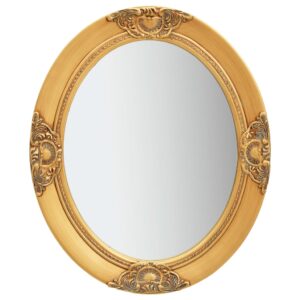Miroir mural style baroque 50x60 cm Doré