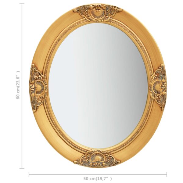 Miroir mural style baroque 50x60 cm Doré – Image 6