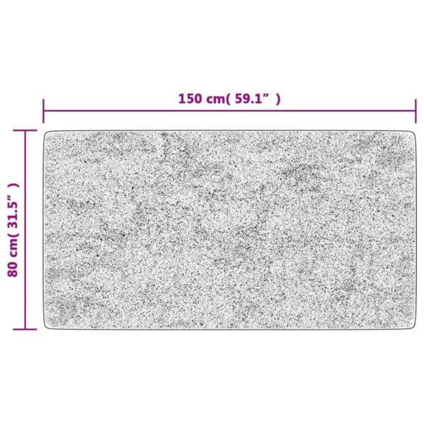 Tapis lavable noir et doré 80x150 cm antidérapant – Image 8