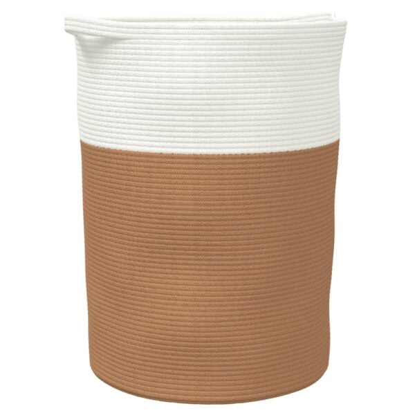 Panier de rangement design moderne - Marron et Blanc – Image 2