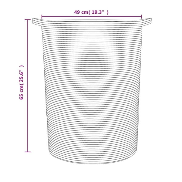 Panier de rangement design moderne - Marron et Blanc – Image 9
