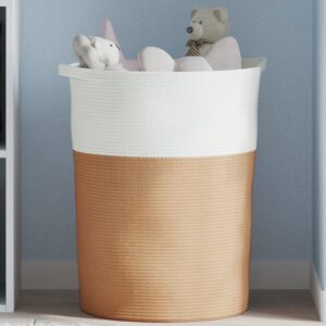 Panier de rangement design moderne - Marron et Blanc