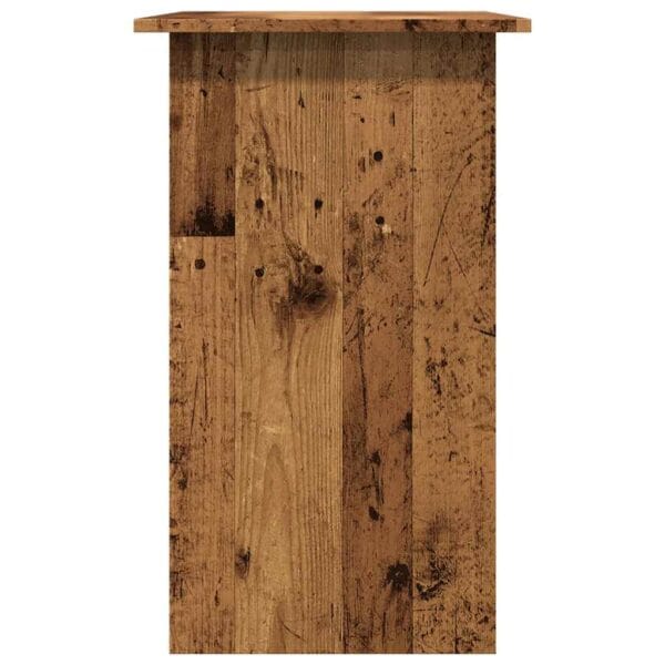 Bureau en vieux bois : design rustique et rangement optimal pour petits espaces – Image 4