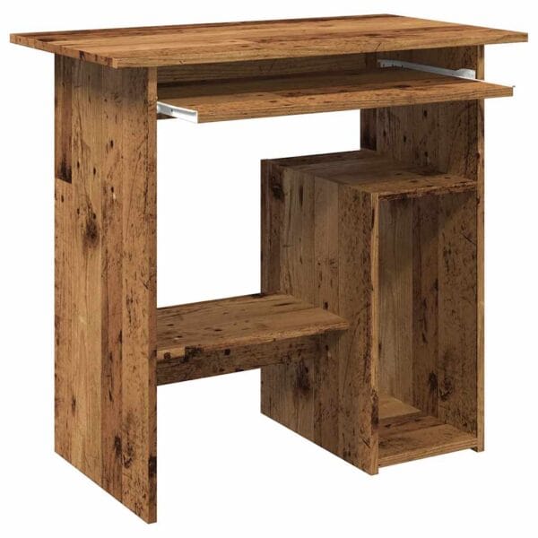 Bureau en vieux bois : design rustique et rangement optimal pour petits espaces – Image 6