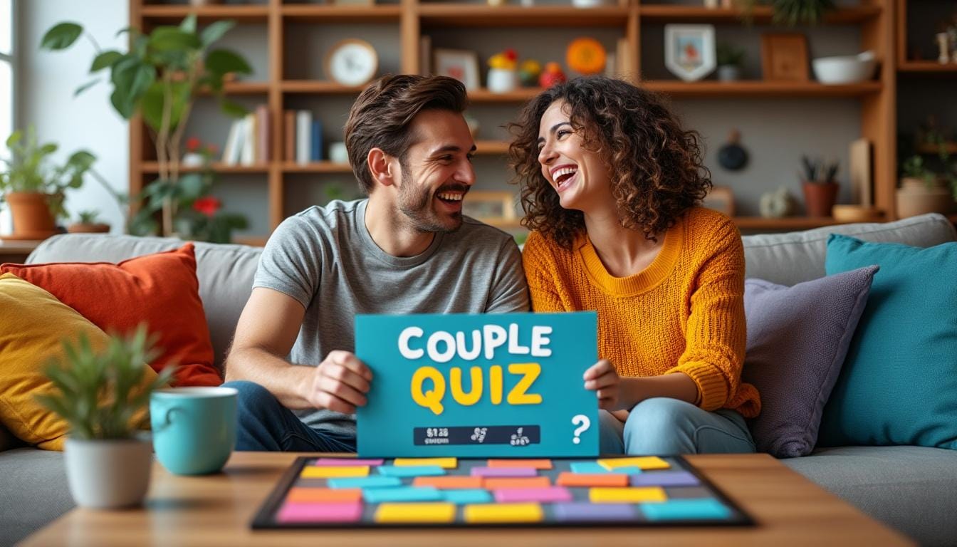 découvrez qui connaît le mieux son partenaire avec notre quiz couple marrant ! engagez-vous dans un jeu amusant pour tester vos connaissances sur les petites manies et les préférences de l'autre. amusez-vous tout en renforçant votre complicité !
