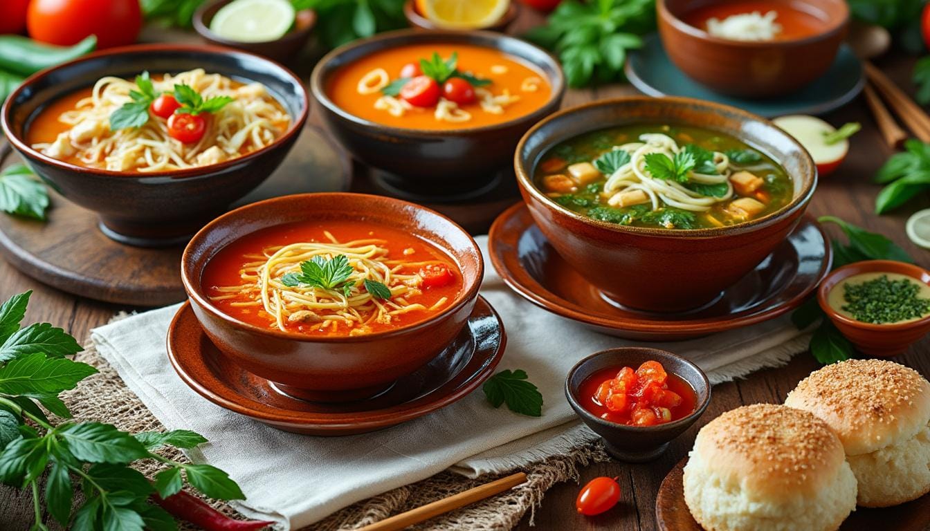 explorez un tour du monde gourmand avec notre sélection des 60 meilleures soupes de 2025. recettes, saveurs et traditions culinaires internationales à découvrir pour varier vos repas et éveiller vos papilles !