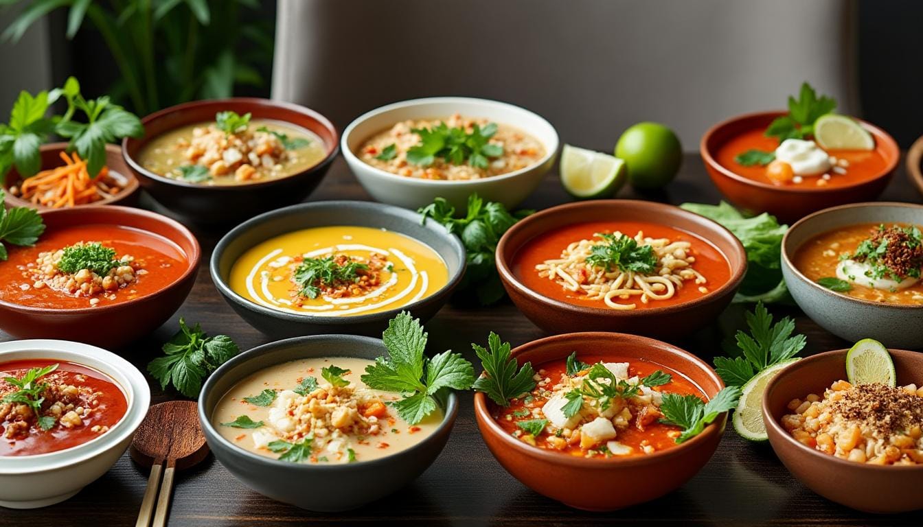 explorez les 60 meilleures soupes du monde en 2025 ! partez pour un voyage culinaire et découvrez des recettes savoureuses venues des cinq continents, idéales pour réchauffer vos repas.