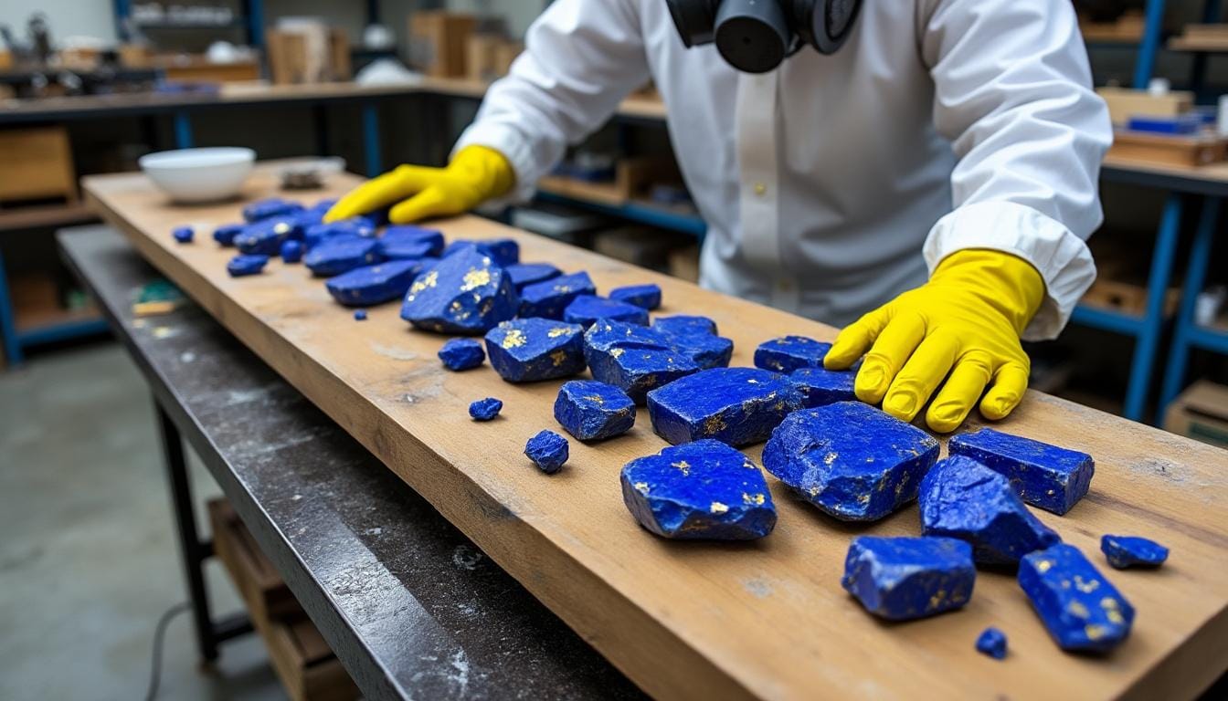 découvrez les risques cachés du lapis-lazuli: composants potentiellement toxiques, poussières nocives et précautions clés pour une utilisation sûre.