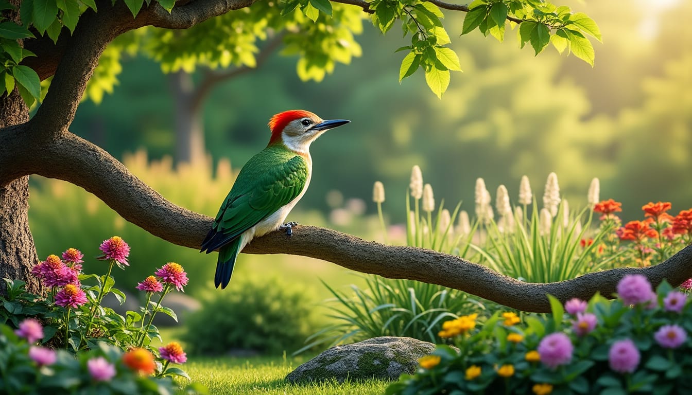 découvrez la signification de la présence d’un pivert dans votre jardin et son rôle bénéfique pour l’équilibre naturel, la lutte contre les nuisibles et la santé de vos arbres.